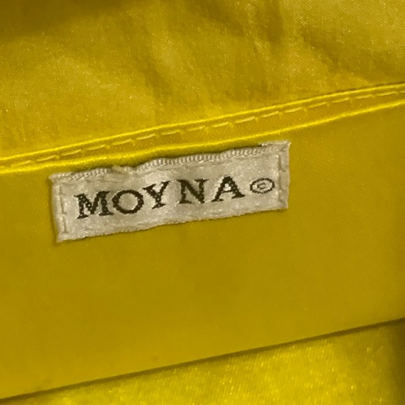 Moyno New York Vintage Yellow & Purple Sequins Beads Clutch Purse - Picture 7 of 12